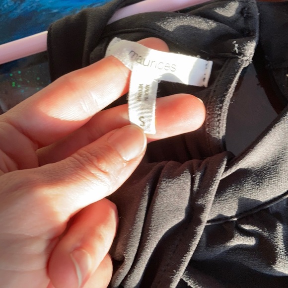 Black wide legged romper - Picture 3 of 3